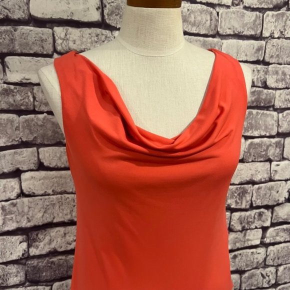 Musette Colorblock Sleeveless Draped Neck Dress Size 6 - Picture 2 of 8